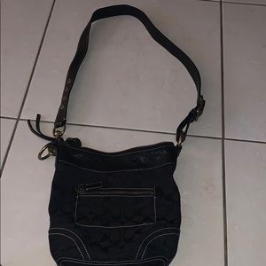 Black crossbody bag by Coach